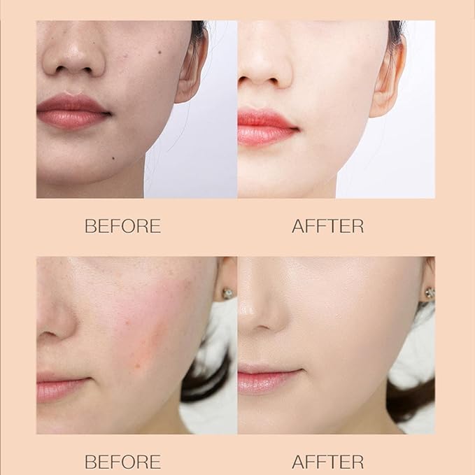 Mushroom Head Air Cushion BB Cream Even Skin Tone Makeup Base PrimerConcealer Lasting Nude Makeup Moisturizing Brightening Pigment CC Liquid Foundation (A-natural)