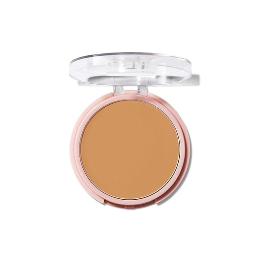 e.l.f. Halo Glow Powder Filter, Ultra-fine Finishing Powder, Smooths The Look of Pores & Fine Lines, Creates A Soft-Focus Glow, Vegan & Cruelty-Free, Medium Warm