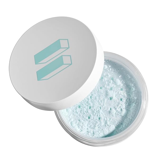Spirulina Zinc Treatment Loose Powder | Setting & Finishing Powder | Tea Tree & Zinc PCA for Oil Control & Lightweight & Silky & Blurring & Redness Correction | Mattifying for Oily Acne Skin