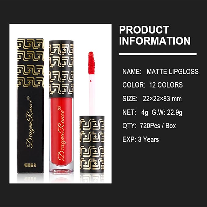 Dark Matte Liquid Lipstick for Women, Blue Long Lasting Waterproof Lip Gloss, Intense & Bold Color, High Pigmented Velvet Lip Stain for Masquerade, Party Goth Makeup, Cosplay (#12 Blue)