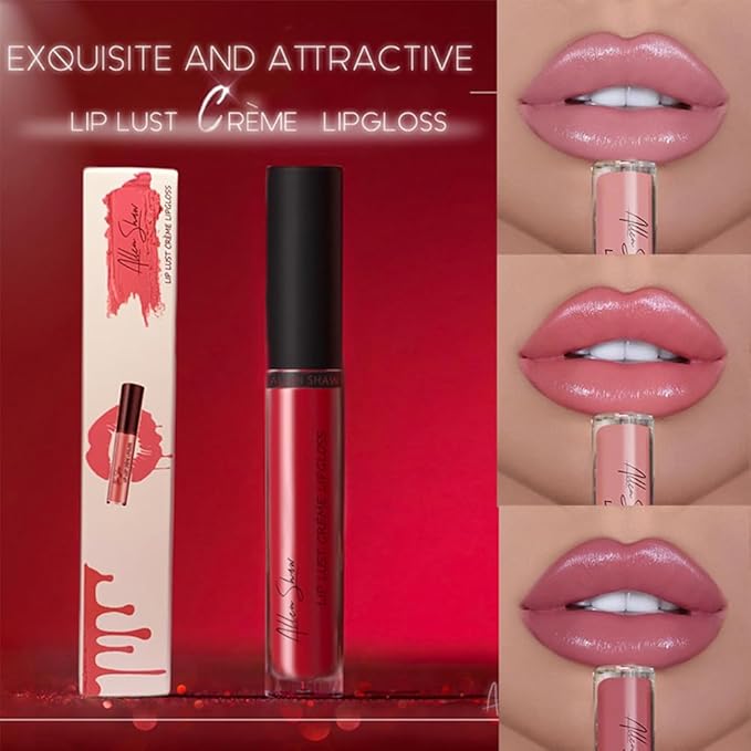 12 Colors Cream Texture Lipstick,Waterproof Creamy Lip Gloss,Non-Stick to Cup Non-Fading Long-Lasting Moisturizing Velvet Liquid,Hydrating Lip Natural Jelly Lipstick(03#,0.2Fl Oz/6ml)