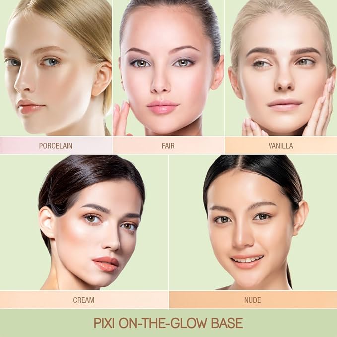 Pixi Beauty On-the-Glow Base| Tinted Moisturizer Foundation Stick | Nude: Light/medium, neutral shade| 0.6 oz / 19g