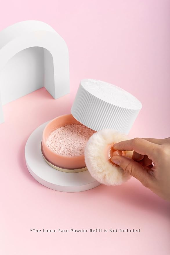Paul & Joe Loose Powder Box + Puff - Refill Sold Separately, All-Day Lightweight Powder, Translucent Skin, Covers Pores, Absorbs Excessive Sebum, Creates Airy and Velvety Skin