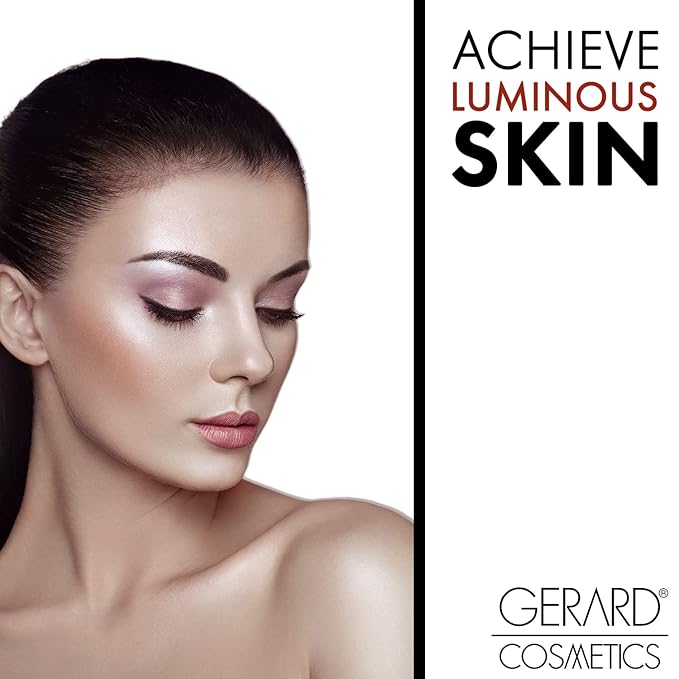 Gerard Cosmetics Star Powder Highlighter Sophia, Champagne Highlighter Makeup for Glowing Skin, Professional Mineral Facial Luminizer, Cruelty Free, Made in the USA