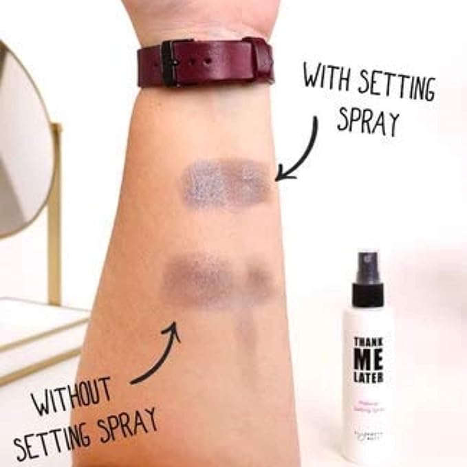 Elizabeth Mott - Thank Me Later Eye Primer (10 g) & Elizabeth Mott - Thank Me Later Face Primer (30g) a Long-lasting Makeup Gripping Formula & Elizabeth Mott Thank Me Later Setting Spray (95ml)