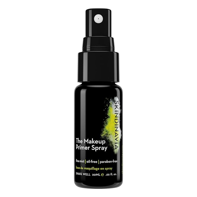 Skindinavia The Makeup Primer Spray - Hydrating Spray On Base Layer For Normal & Combination Skin - Professional Pore Minimizing Primer Mist for Face (0.66 Oz, Travel Size)