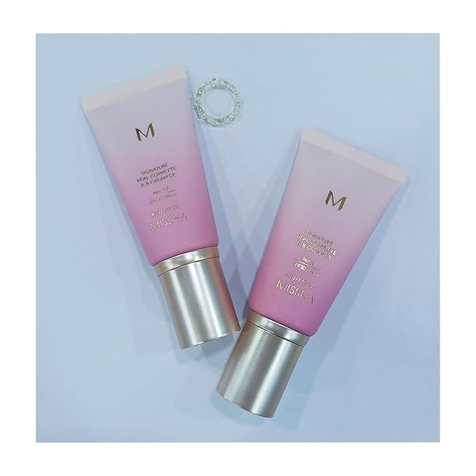 Long-Lasting, Hydrating, and lightness Coverage for MISSHA M Signature Real Complete BB Cream EX, 1.58fl.oz. (No.21, bright beige)