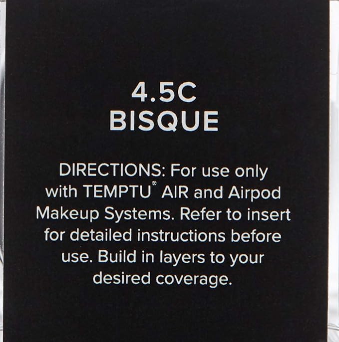 TEMPTU Perfect Canvas Airbrush Foundation Airpod: Anti-Aging Long-Wear Makeup, Buildable Coverage Semi-Matte, Natural Finish