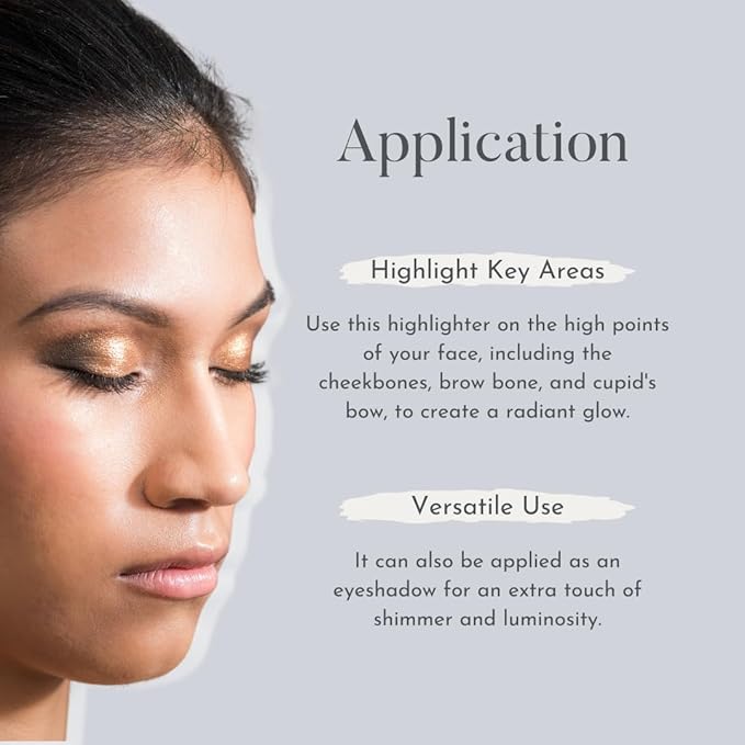 Luminary Glow Powder Highlighter - Hydrating Face Highlighter for Radiant Glow, Lightweight and Buildable Highlighter Makeup Powder, Clean Beauty Formula, Vegan and Cruelty-Free