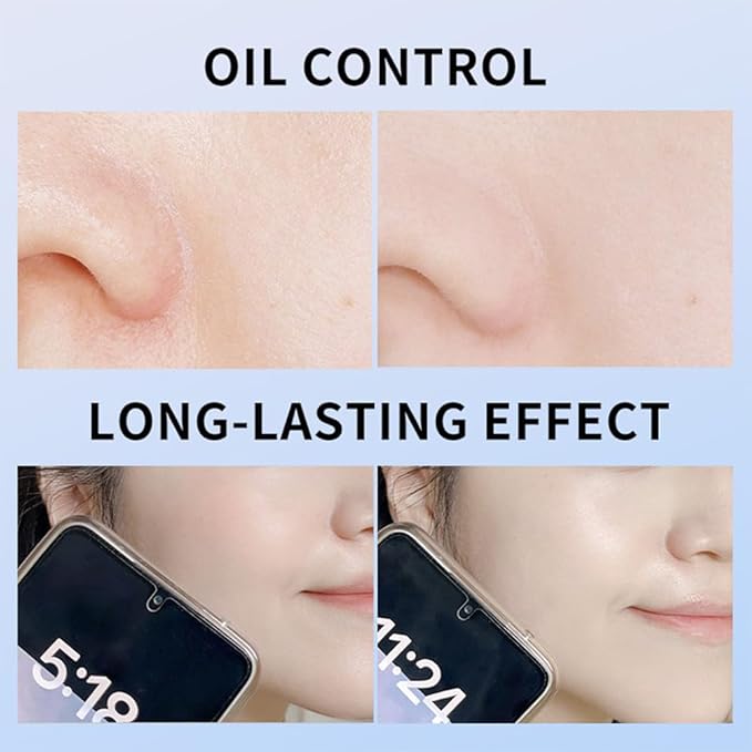 LAMUSELAND Pressed Powder Compact, Oil Control Brighten Skin 6 Colors Face Powder, Whitening Highlighting Face Makeup Tools for Women Girls (JG08)