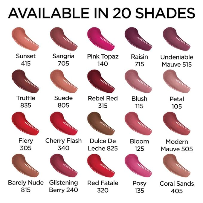 L’Oréal Paris Infallible 8 HR Pro Gloss, Glistening Berry, 0.21 fl. oz. (Pack of 4)