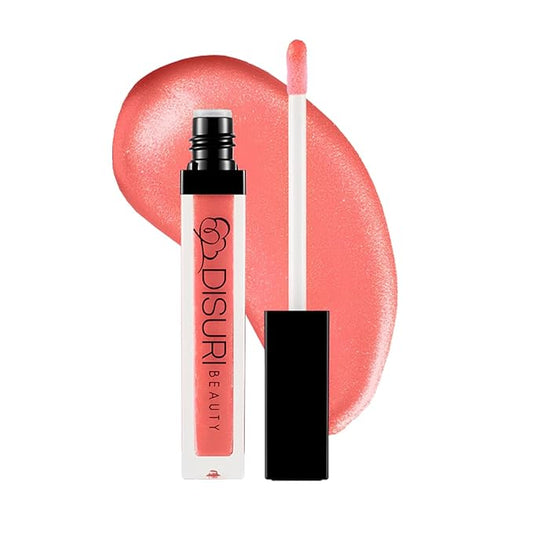 Shimmer Lip Gloss - Non-Sticky Girls Gloss - Long Lasting High Shine - 0.7 FL Oz Gloss for Girls & Women - Cruelty Free - (Champagne Kiss: S4)