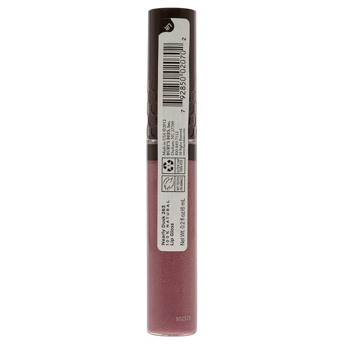 Burt's Bees 100% Natural Moisturizing Lip Gloss, Nearly Dusk - 1 Tube (Pack of 2)