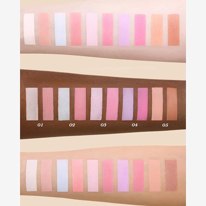 Flower Knows Butterfly Cloud Collar Rouge Box Highlighting & Blush Duo Powder,Brown Matte Finish Blush & Highlighter Palette,Buildable & Blendable Makeup Blush for cheeks(05 Pearwood)