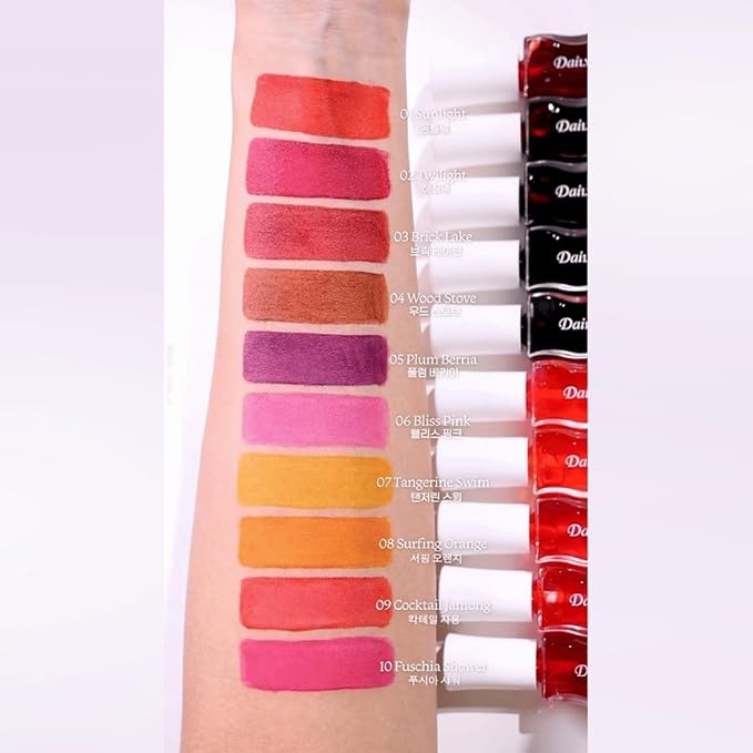 'Haru Water Tint' (Korean Lip Stain/Lip Tint) (Fuchsia Pink, 1ea)