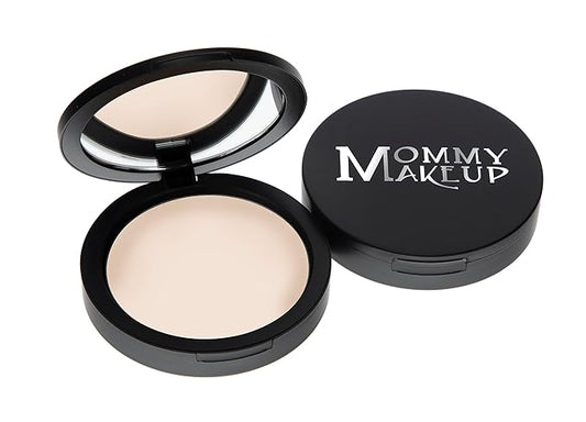 Mineral Dual Powder - 4-in-1 Pressed Mineral Foundation with SPF 15 for Flawless Glow - Oil-Free, Talc-Free, Gluten-Free, 0.45 oz (Lullaby - Light) by Mommy Makeup