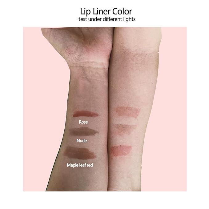 Lip Tattoo Peel off Kit - Lip stain Long Lasting Waterproof Lip Tattoo Peel off Matte LipLiner Natural Finish Smudge Proof Lip Liner with Lip Gloss