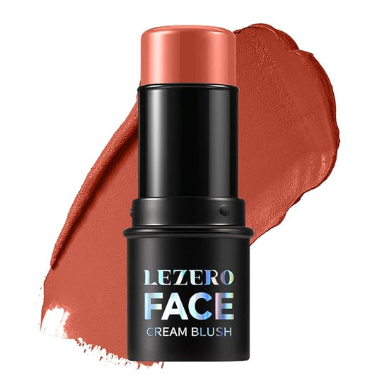 Blush Stick, Multi-use Blush Stick for Cheeks, Eyes, Lips, Silky Creamy Face Stick for Old Women & Mature Skin, Blendable and Buildable Color, Long Lasting Waterproof Non-greasy Formula (#12, Blush)