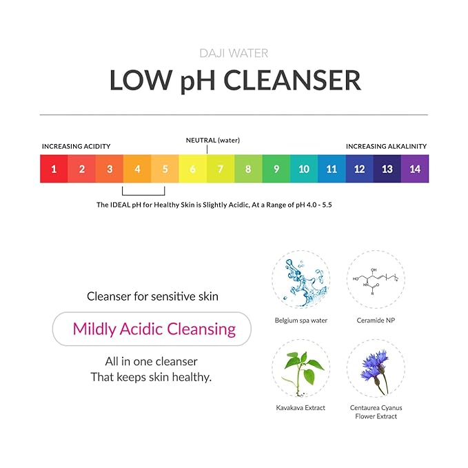 dr. eslee Daji Water 250ml, Cleansing Water for Makeup Removal, Suitable for Sensitive and Damaged Skin, Mild and Gentle with Balanced pH Levels, Korean Skin Care