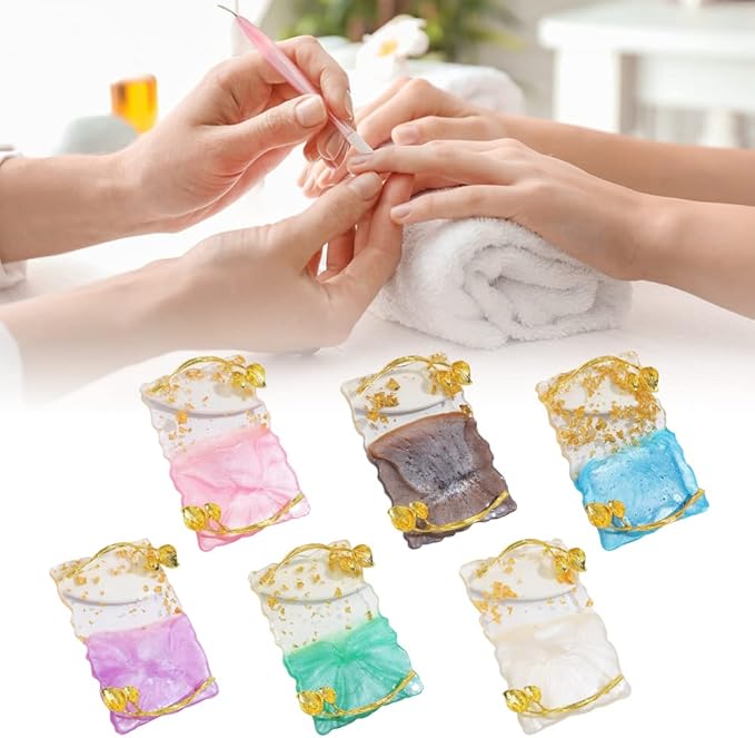 ikasus Art Palette Fashion Delicate Palette Noble Beautiful Palette Nail Enhancement Tool for Display and Props Shooting Type 3