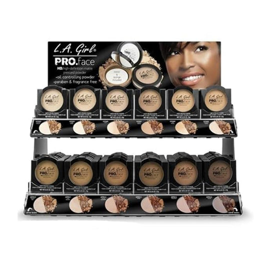 L.A. Girl PRO Face Powder - Warm Caramel, LAX-GPP612, 0.25 Ounce (LAX-GPP612-B)