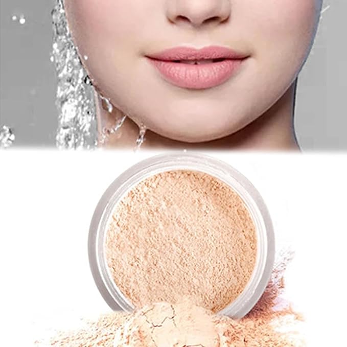 Luminance Pink Setting Powder Milano,Ultra Pink Setting Powder Loose Blurring for Oily Skin, Long-Lasting Waterproof Luminance Korean Powders with Puff & Brush for All Skin Tone