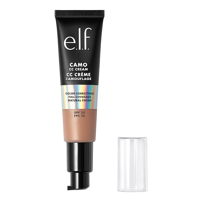 e.l.f. Camo CC Cream, Color Correcting Medium-To-Full Coverage Foundation with SPF 30, Tan 425 N, 1.05 Oz (30g) (Pack of 2)
