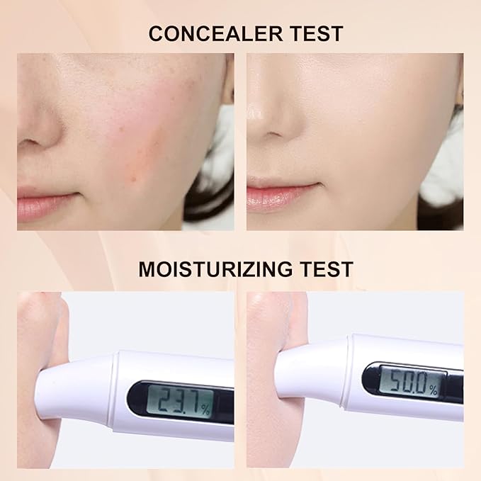 Mushroom Head Air Cushion CC Cream - BB Cream Foundation Makeup Concealer Moisturizing Oil Control, Long-Lasting & Waterproof, Easy Makeup Even Skin Tone (Ivory, 3.21 Ounce (Pack of 1))