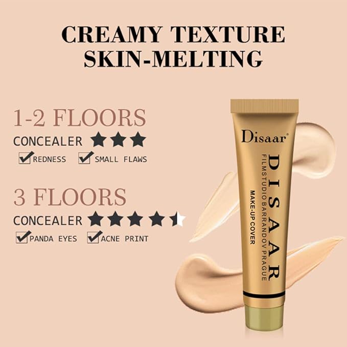 Foundation Make-Up Cover Creamy Concealer Waterproof SPF30 Hypoallergenic (#103 NUDE)