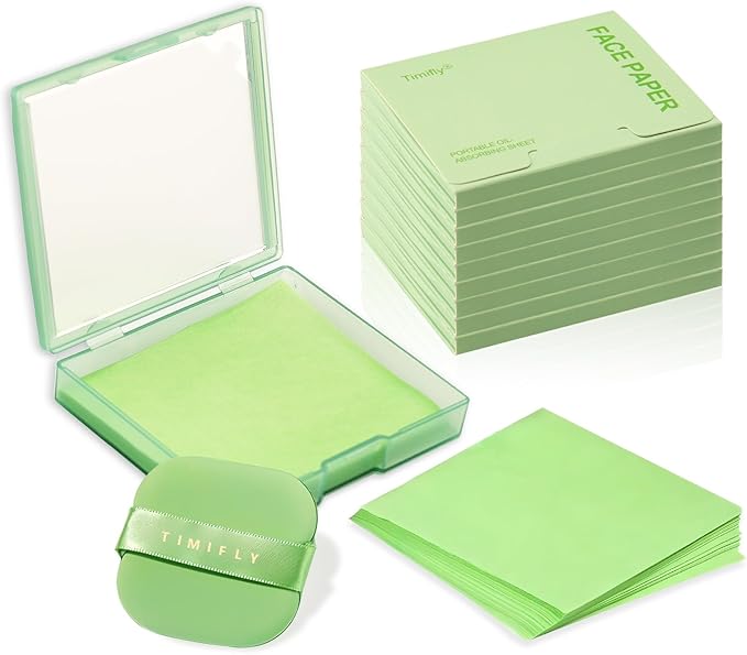 1000 pieces Skin-friendly, non-irritating, gentle blotting paper, Lightweight and breathable blotting paper (Green Tea)