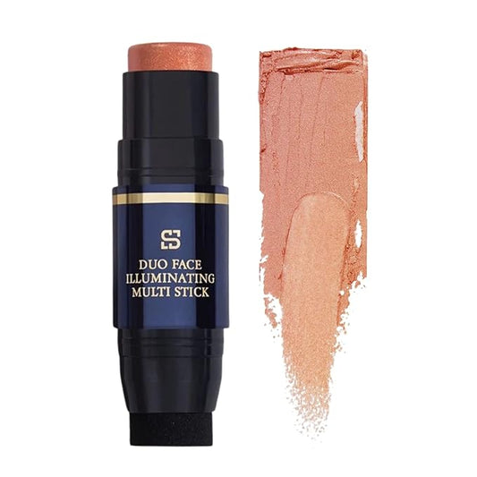 Duo Face Illuminating Multi Stick, Dual-Use Applicator for Perfect Blend, .3 Ounce (Afternoon Glow)