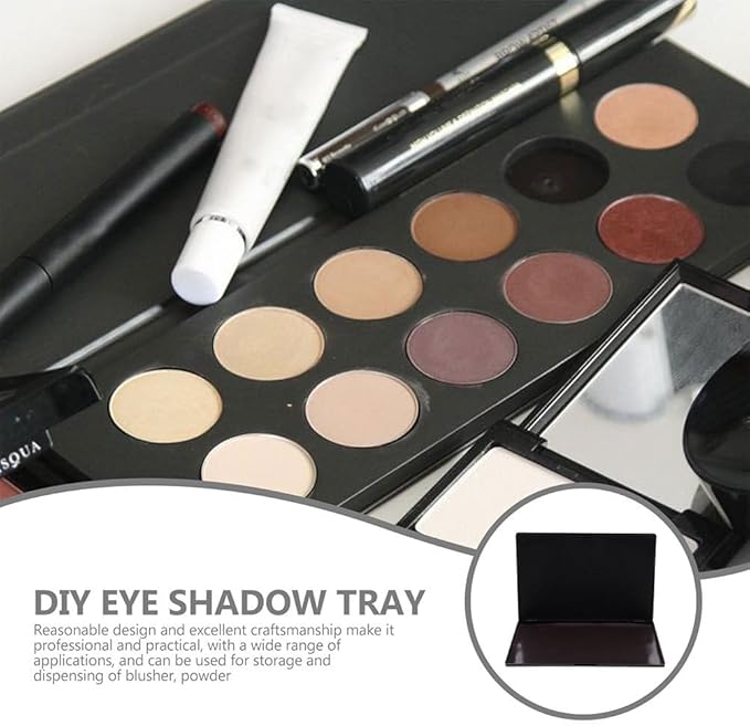 Hemoton DIY Eyeshadow Palette,Small Empty Magnetic Makeup Palette,Makeup DIY Pallet,Portable ABS Storage Case for Eyeshadow,Blush,Powder,and More