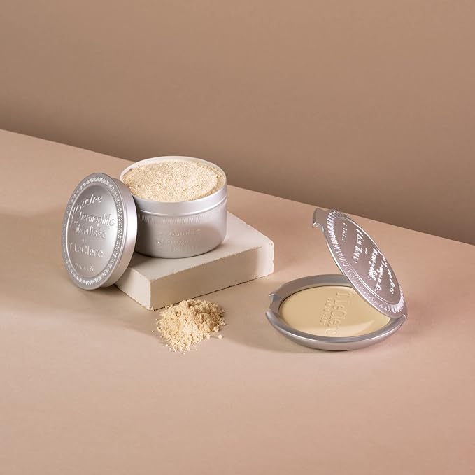 T. Leclerc Compact Pressed Powder - Super-Blendable Face Makeup Longwear Portable Matte Finish Radiant Natural Medium to Full Coverage Airbrushing Mineral Base For Pores & Imperfections (Beige)