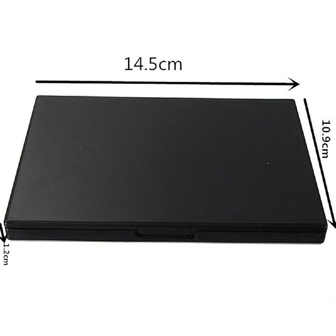 Empty Magnetic Eyeshadow Palette, Make Up Container Pallet for Empty Magnetic Cosmetics Makeup Eyeshadow Eye Shadow Aluminum Palette Pans Case,Black
