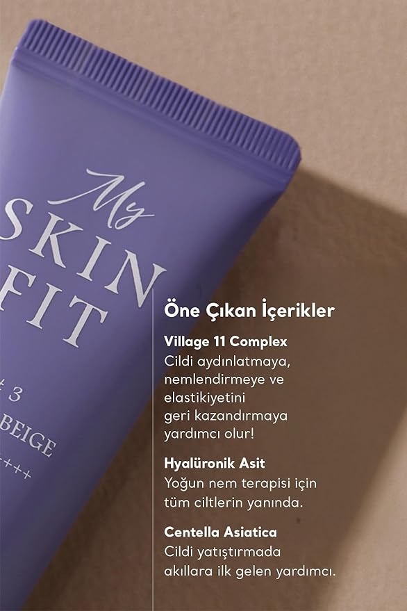 My Skin Fit BB Cream (Light Moca) Korean Blemish Balm Youthful Appearance with Adenosine & Collagen Booster 0.67 fl oz