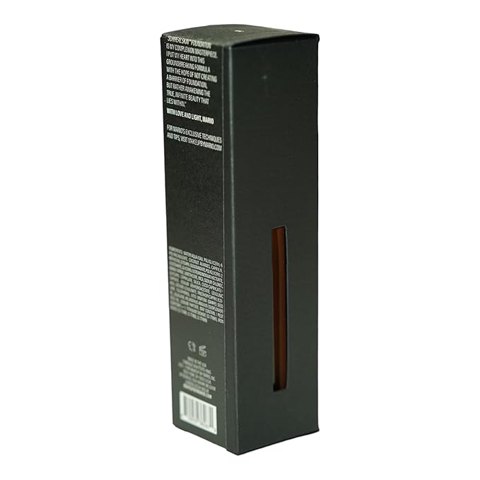 MAKEUP BY MARIO SurrealSkin Liquid Foundation, Liquid Formula, Vegan, Long-wearing coverage, Hydrating, Natural Finish, Size 30 mL (26N - dark with neutral undertone)