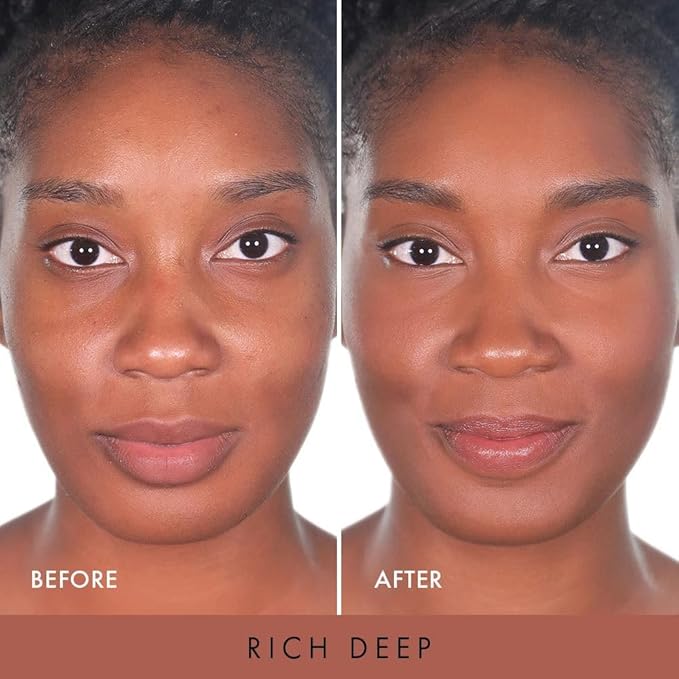 Wander Beauty Nude Illusion Liquid Foundation - Rich Deep - Medium to Full Coverage Foundation - Natural Makeup with Vitamin E & Macadamia - Nude Skin Finish Blurs & Conceals - 1.01 fl oz
