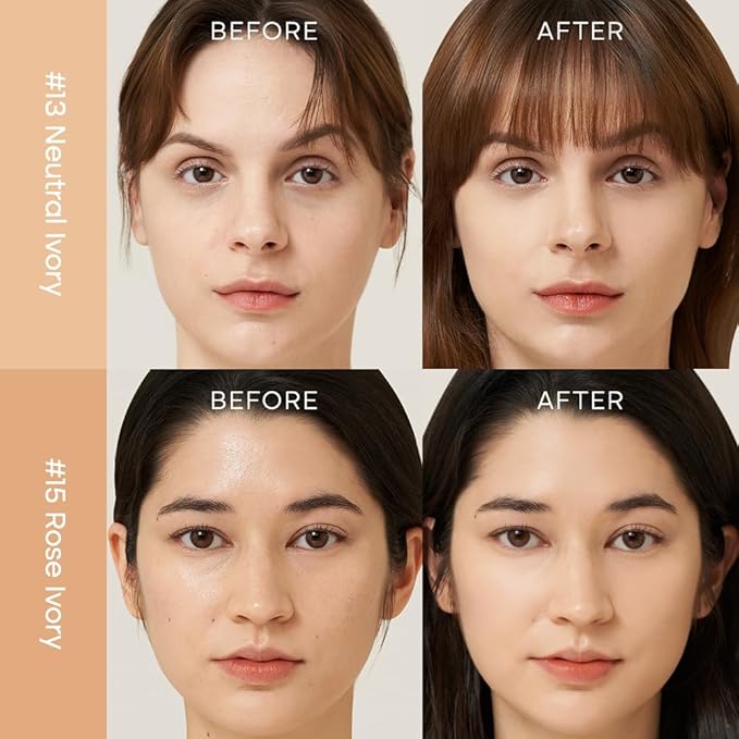 PURITO Cica Clearing BB Cream #13 Neutral Ivory + #15 Rose Ivory (1 fl.oz / 30ml) Vegan bb cream, foundation, cruelty free