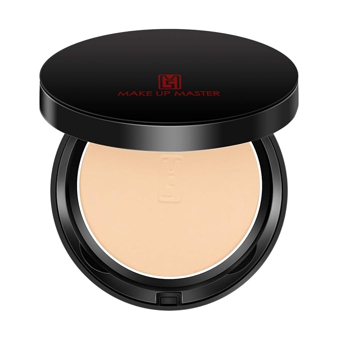 Make Up Master Silky Dry/Wet Pressed Powder, Longwear Oil-Control, Fine & Smooth Powder, 0.3 Ounce (A03 medium)
