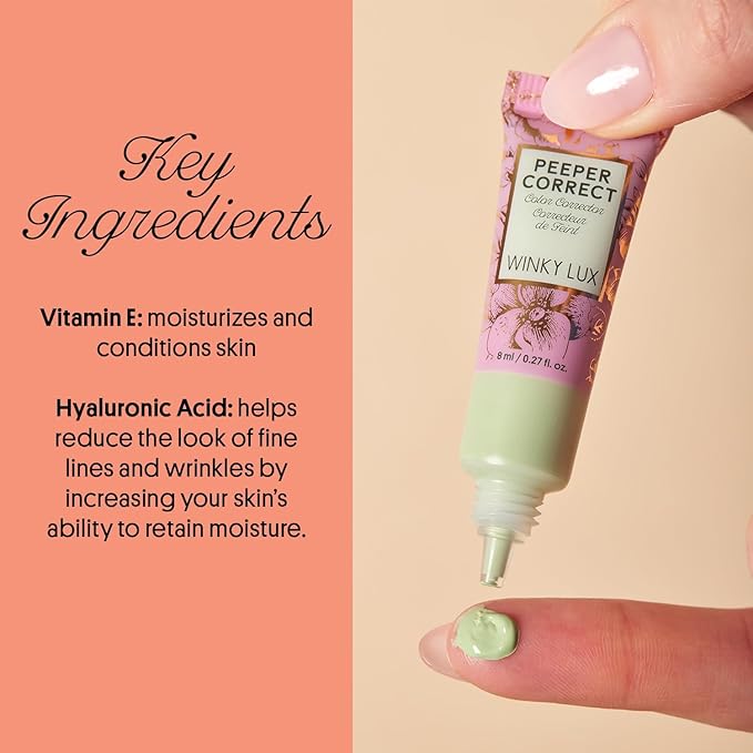 Winky Lux Peeper Perfect Under Eye Concealer (Neutral Beige) and Winky Lux Peeper Correct Green Color Corrector