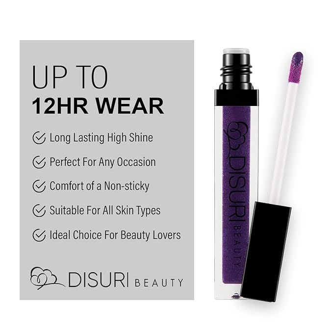 Shimmer Lip Gloss - Non-Sticky Girls Gloss - Long Lasting High Shine - 0.7 FL Oz Gloss for Girls & Women - Cruelty Free - (Shar: S19)