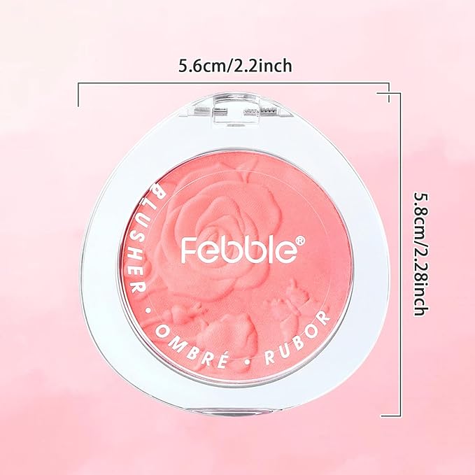 Blush Makeup,Rose Pattern Tint Blush, Lasting Moisturising,Natural shine,Waterproof, Gradual Blush