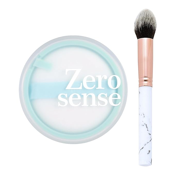 Loose Setting Powder Set with makeup brush,Lightweight Long Lasting Oil Control Loose Face Powder,Translucent Matte Drying Finishing Setting Powder for All Skin Types C