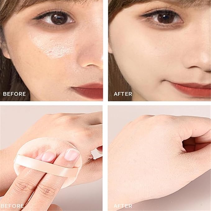 Luminance Pink Setting Powder Milano,Ultra Pink Setting Powder Loose Blurring for Oily Skin, Long-Lasting Waterproof Luminance Korean Powders with Puff & Brush for All Skin Tone