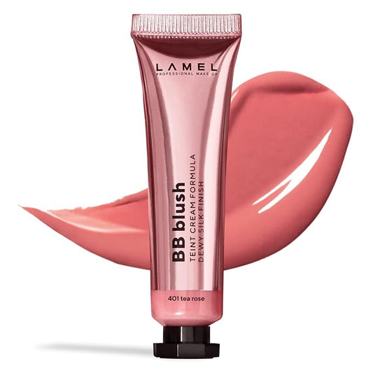 BB Blush Cheek Makeup - Lightweight Liquid Blush - Blendable Cream Contour for Nude Finish, Tea Rose - 10ml/0.33fl.oz