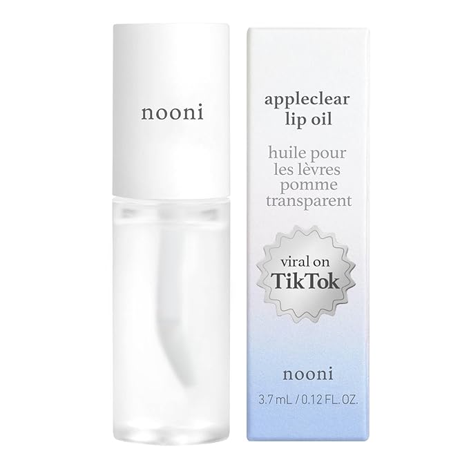 NOONI Korean Lip Oil Trio Gift Set + Korean Vegan Appleseed Lip Oil - Appleclear, Bundle