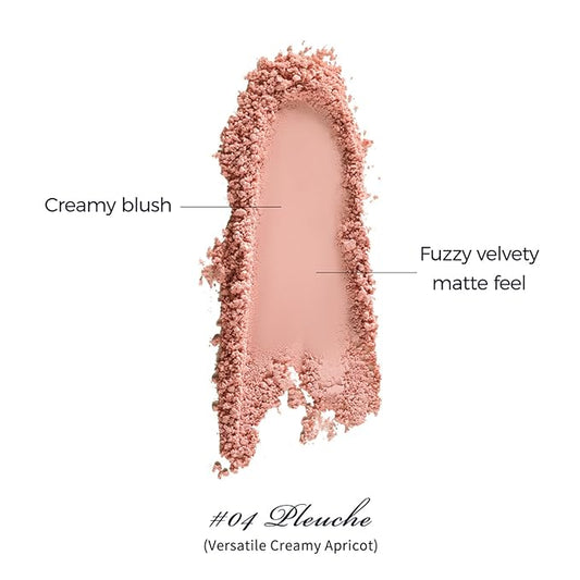 Flower Knows Swan Ballet Embossed Blush,Coral Matte Finish,Buildable & Blendable Powder Blush for cheeks,Natural Flush for All Skin Tones(04 Pleuche,5g)