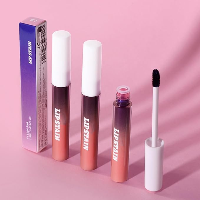 Petansy Peel Off Lip Stain 3 Colors Matte Tattoo Peel Off Lip Liner Set Long-lasting Waterproof Nude Lip Gloss Highly Pigmented Tattoo Lip Tint Stain (red, M)