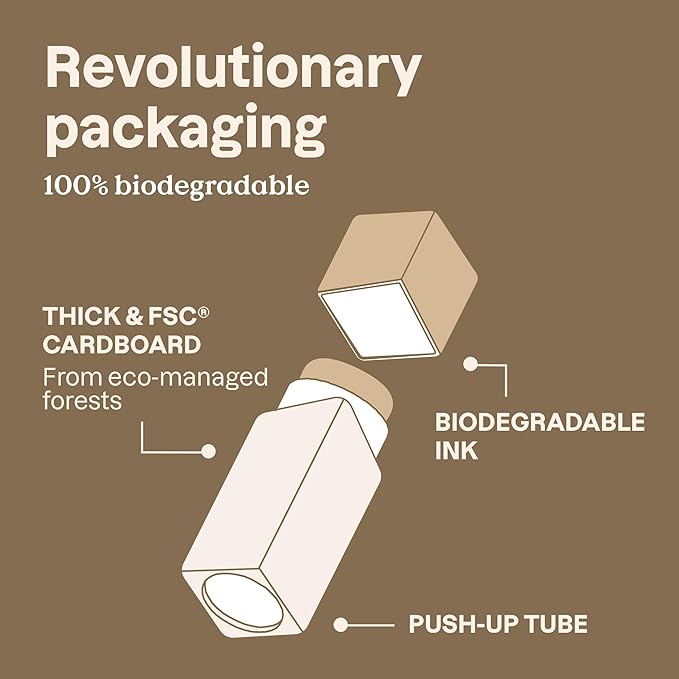 ATTITUDE Oceanly Plastic-Free Lightweight Bronzer Stick, Titanium Dioxide-Free, EWG Verified, Vegan & Cruelty-free Makeup, Golden, 0.3 Ounces