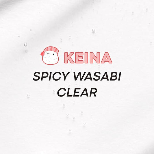 TONYMOLY x Squishmallow Keina Keychain Lip Gloss, Spicey Wasabi Gloss, Sheer Pigmented Glossy Lip Stain, Plumping, Hydrating, Non-Sticky, High Shine Glossy, 11ml